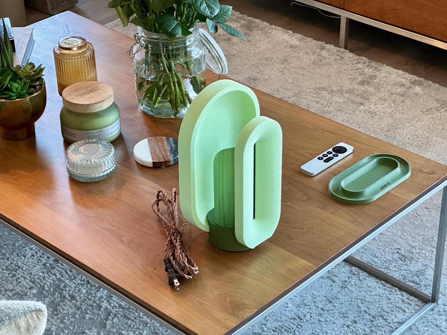 Dune Table Lamp – Dimmable, Matcha Green Edition