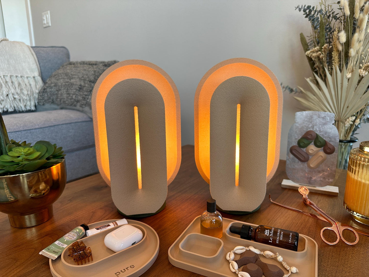 Dune Lamp Set – Modern Bedside Lighting (Set of 2)