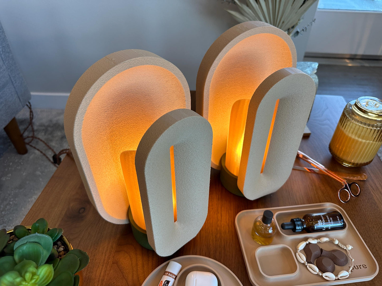 Dune Lamp Set – Modern Bedside Lighting (Set of 2)
