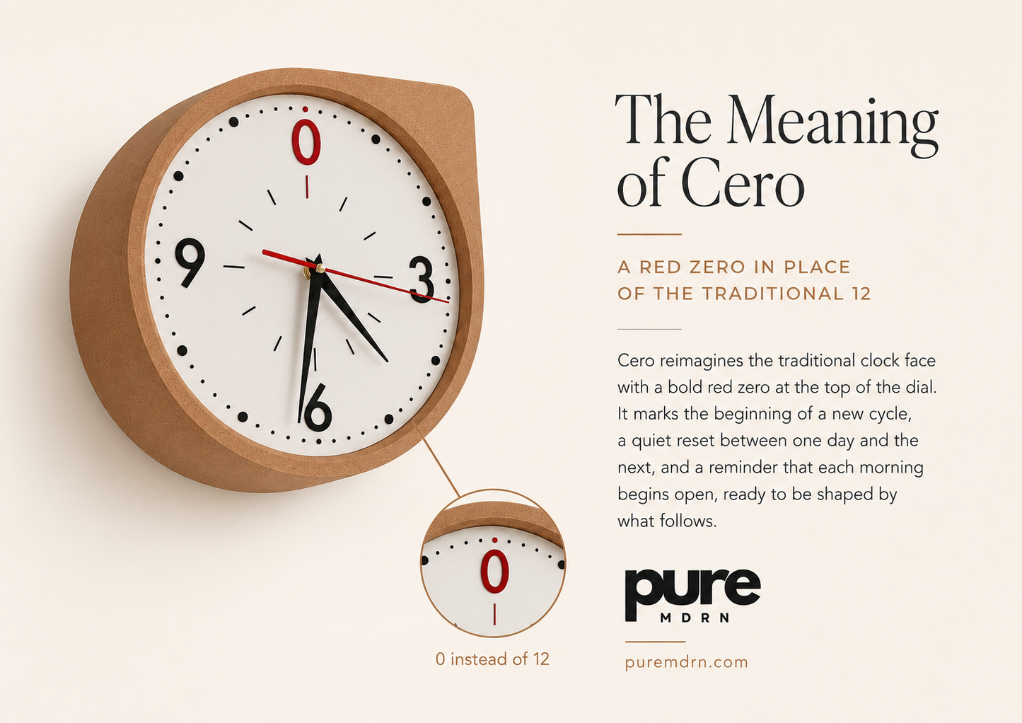 CERO Dual Station Wall Clock