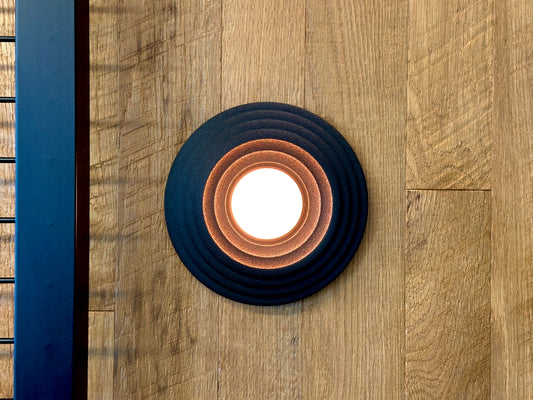 Modern Wall Sconce – Black Matte Cordless Light with Remote Control