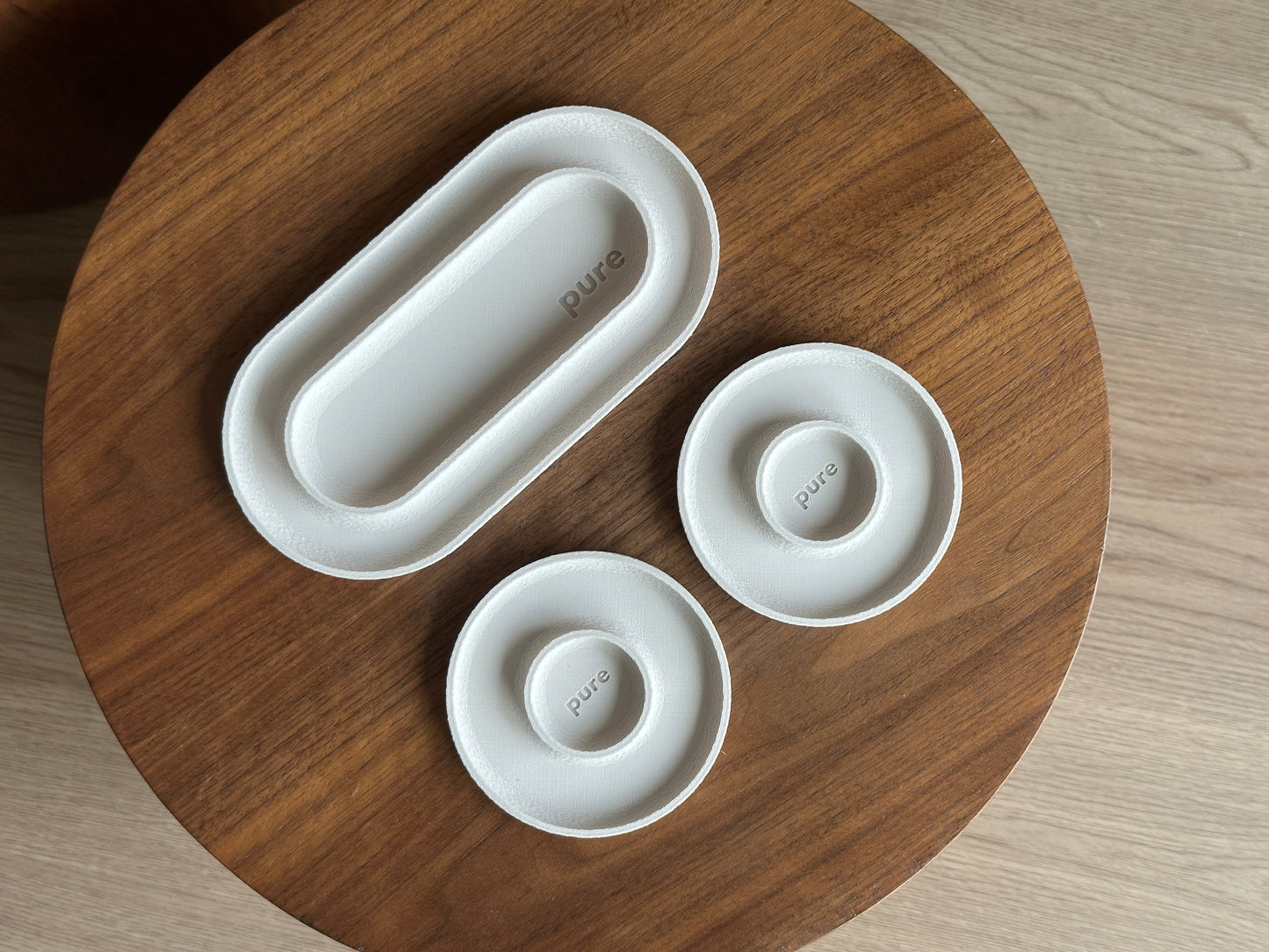 Valet Tray Set | Cream White