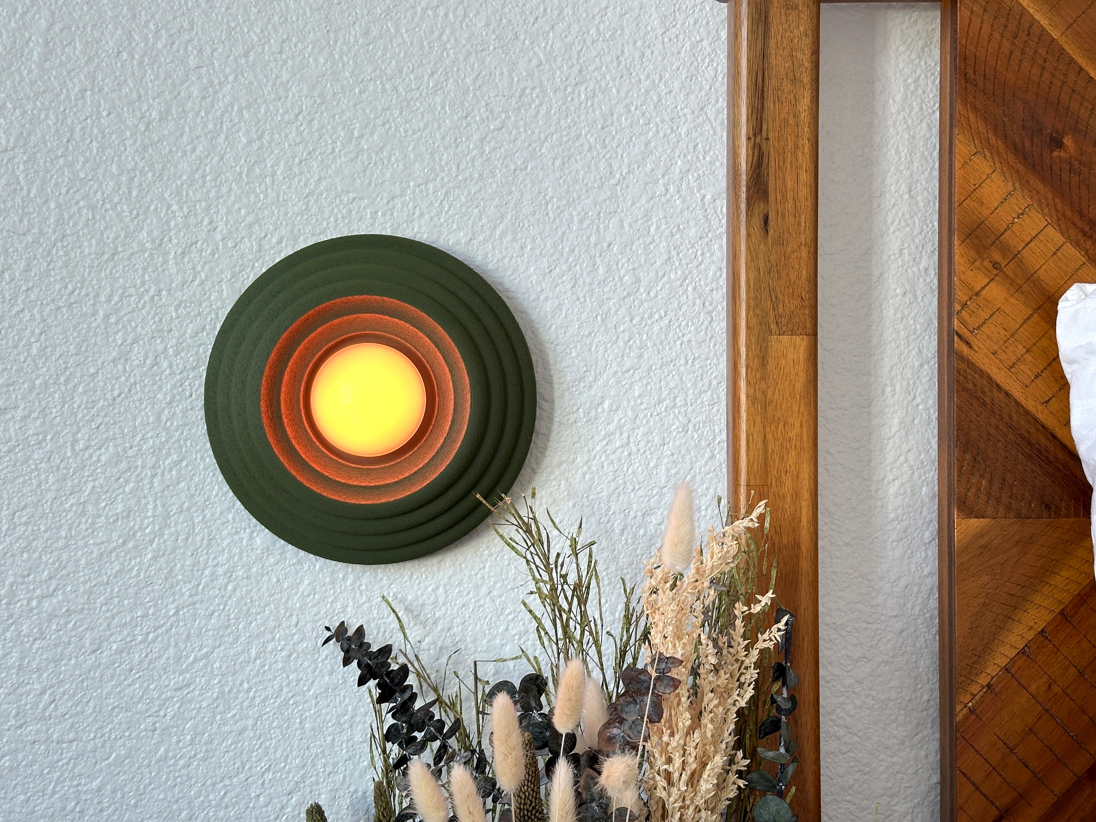 Wall Sconce - Circa Cordless Wall Lamp in the Moss Green Color-way