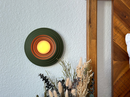 Wall Sconce - Circa Cordless Wall Lamp in the Moss Green Color-way